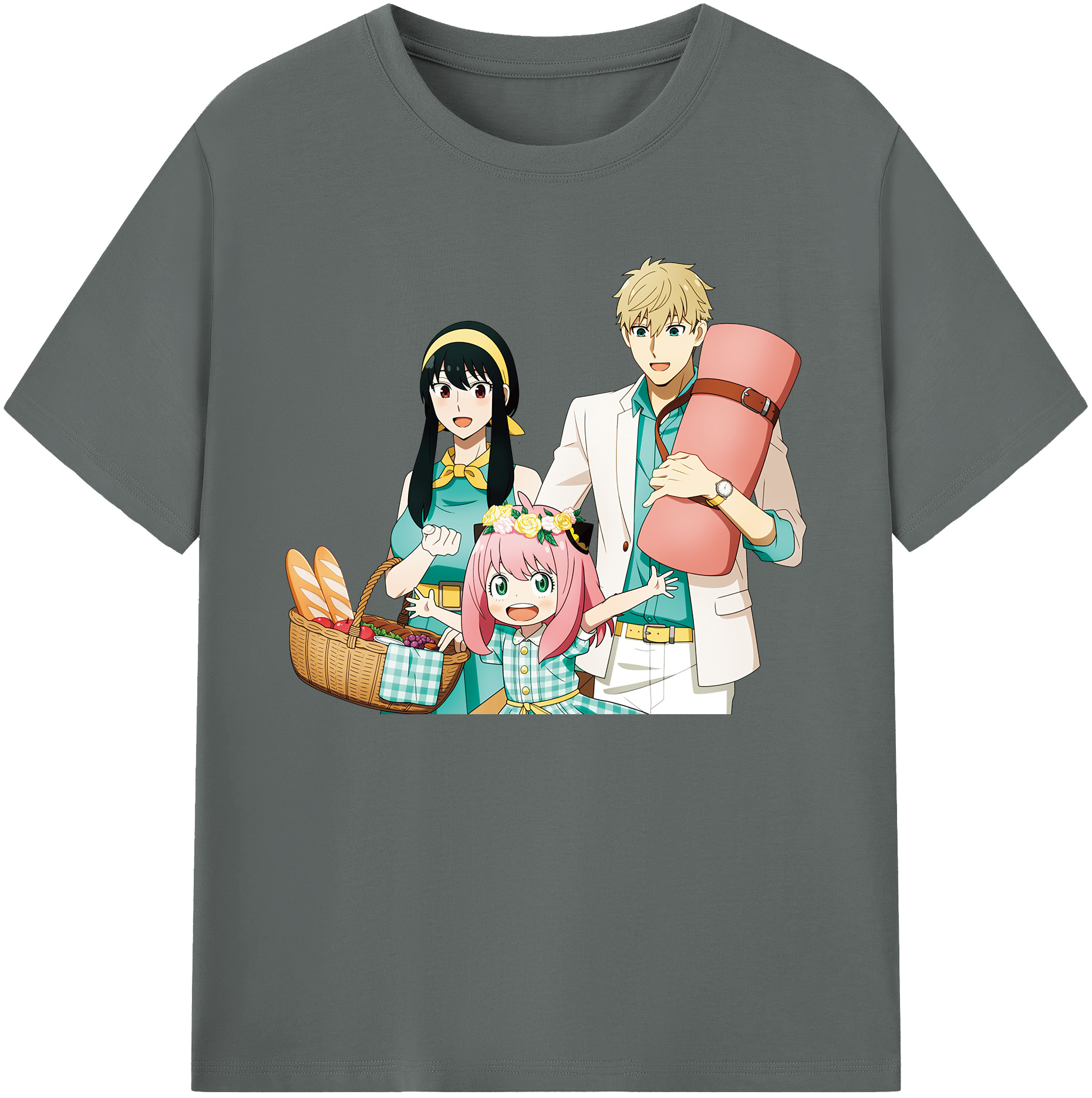 （画像用） SPY×FAMILY间谍家家酒 綿100％ メンズ半袖Tシャツ｜肌触りやわらか＆通気性
